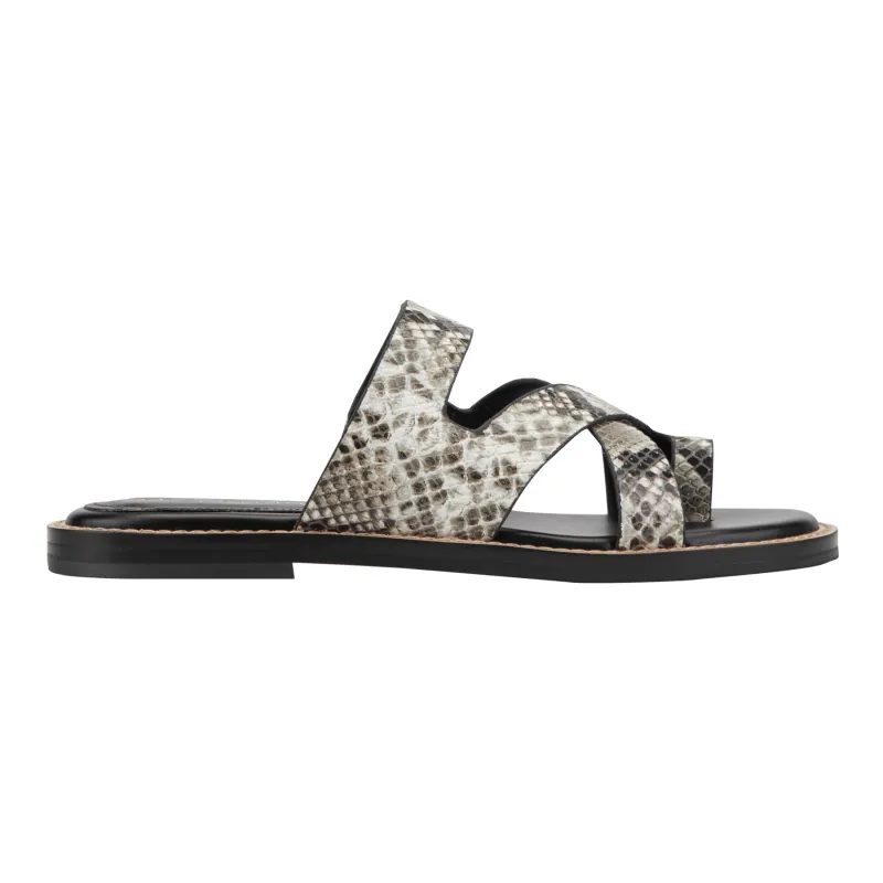 Genella Flat Leather Sandal sold by Marc Fisher