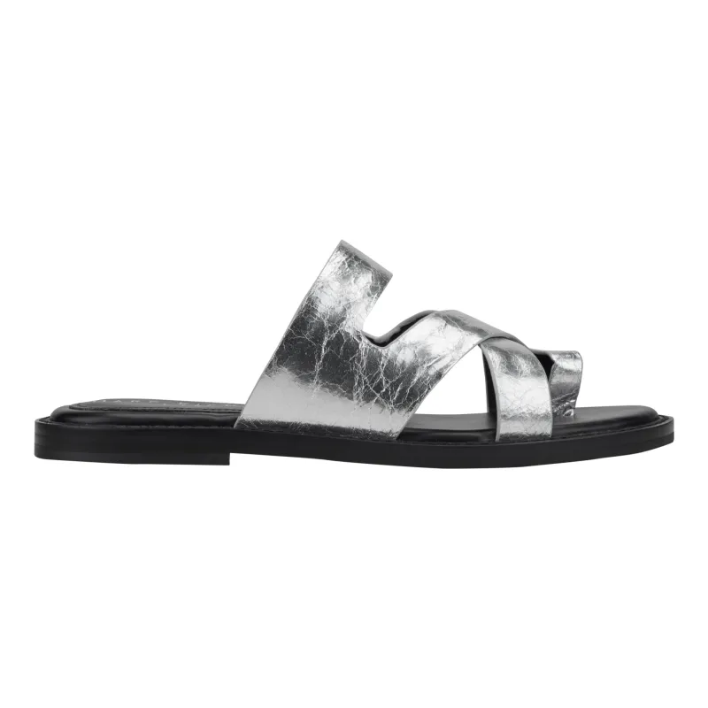 Genella Flat Leather Sandal sold by Marc Fisher