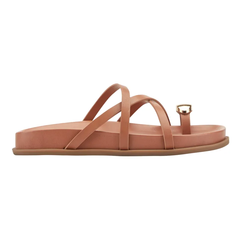 Braidey Strappy Flat Leather Sandal sold by Marc Fisher