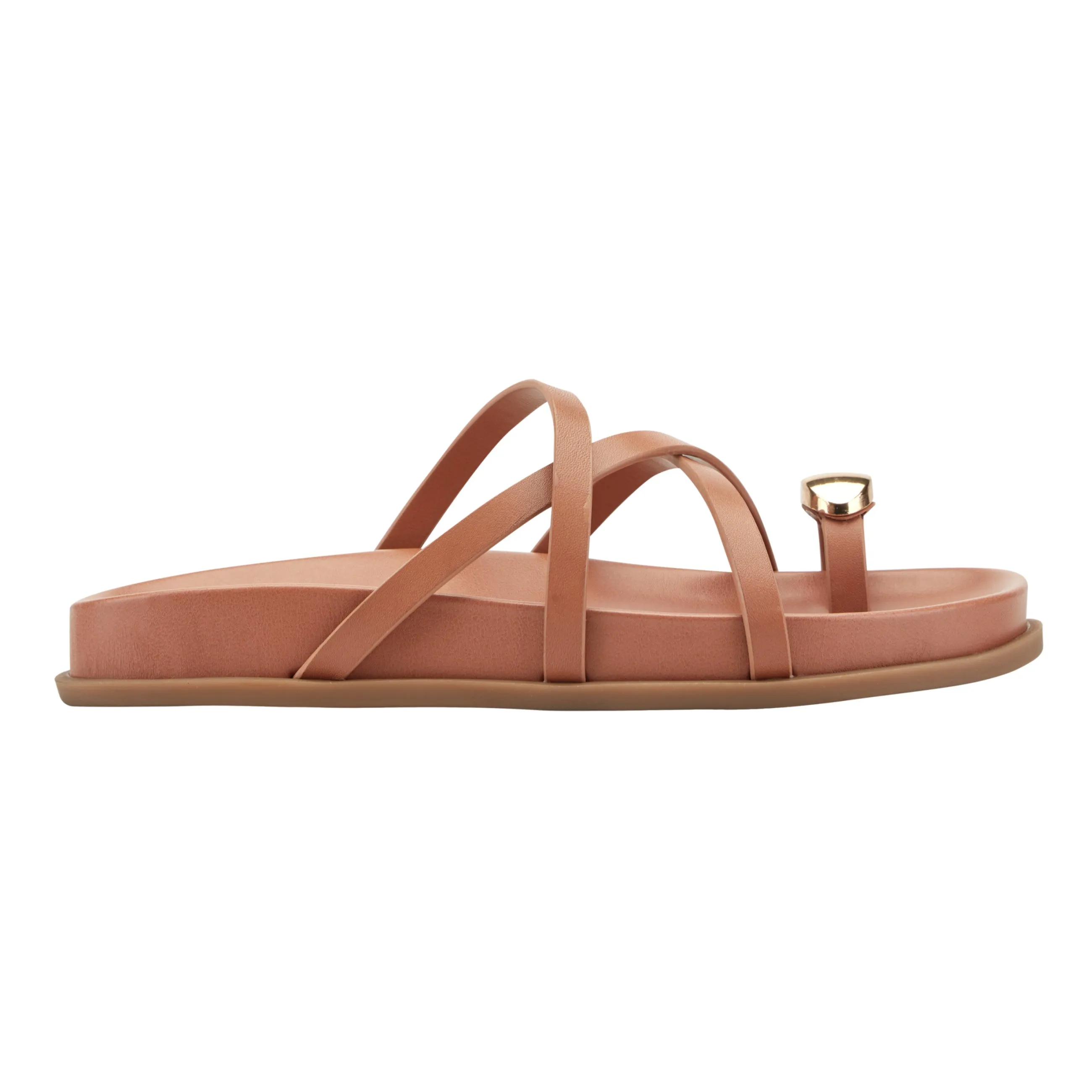 Braidey Strappy Flat Leather Sandal sold by Marc Fisher