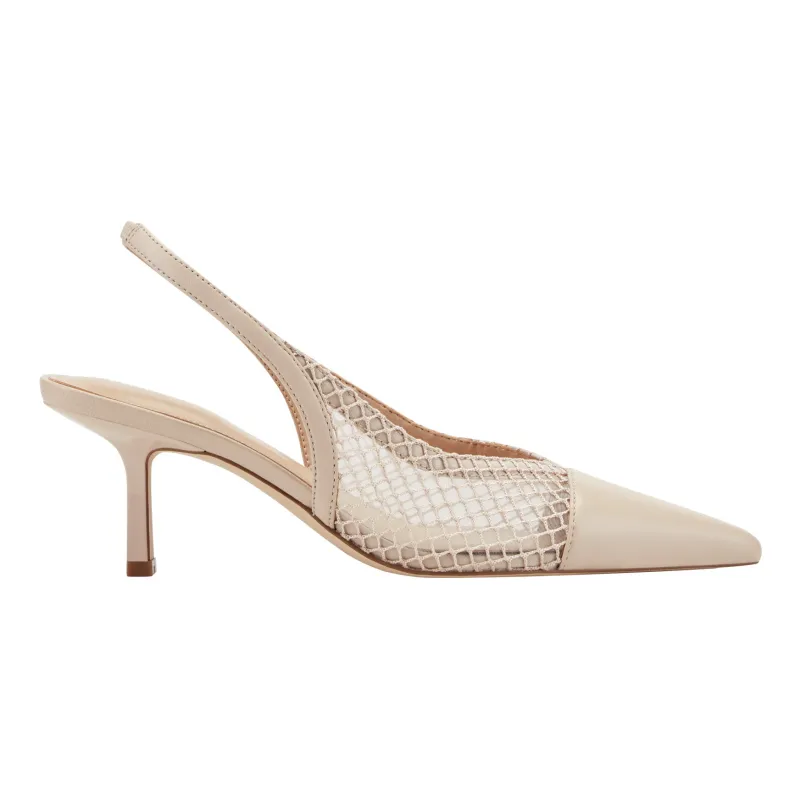Gipsi Mesh Slingback Kitten Heel Pump made by Marc Fisher