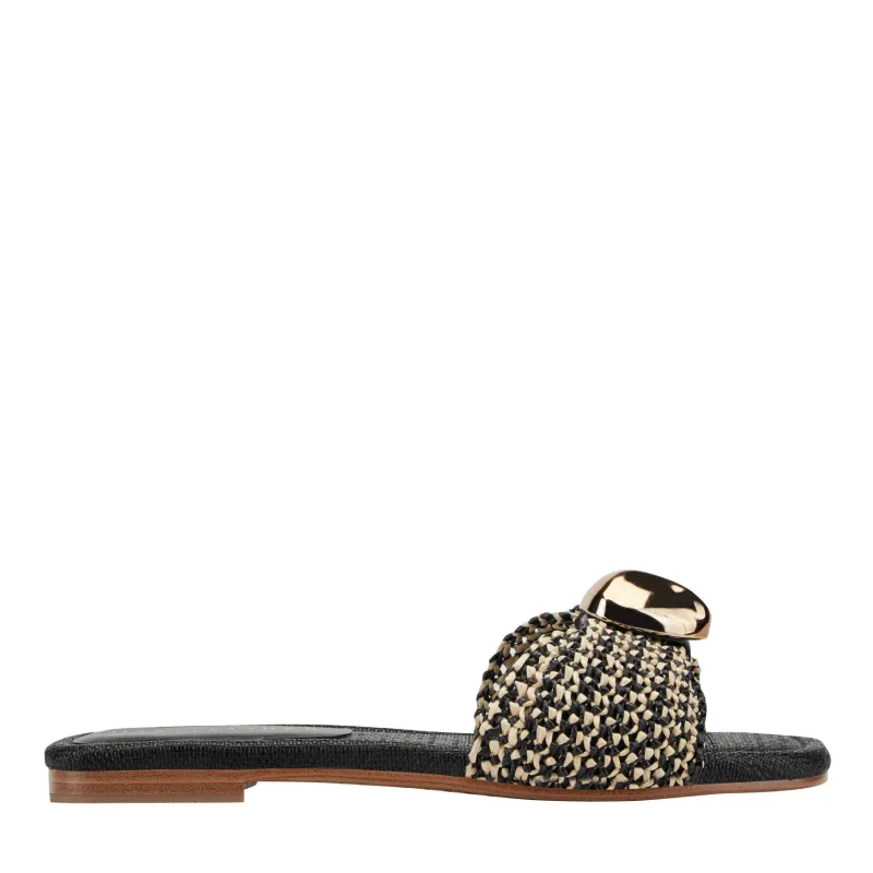 Nalena Flat Slide Sandal made by Marc Fisher