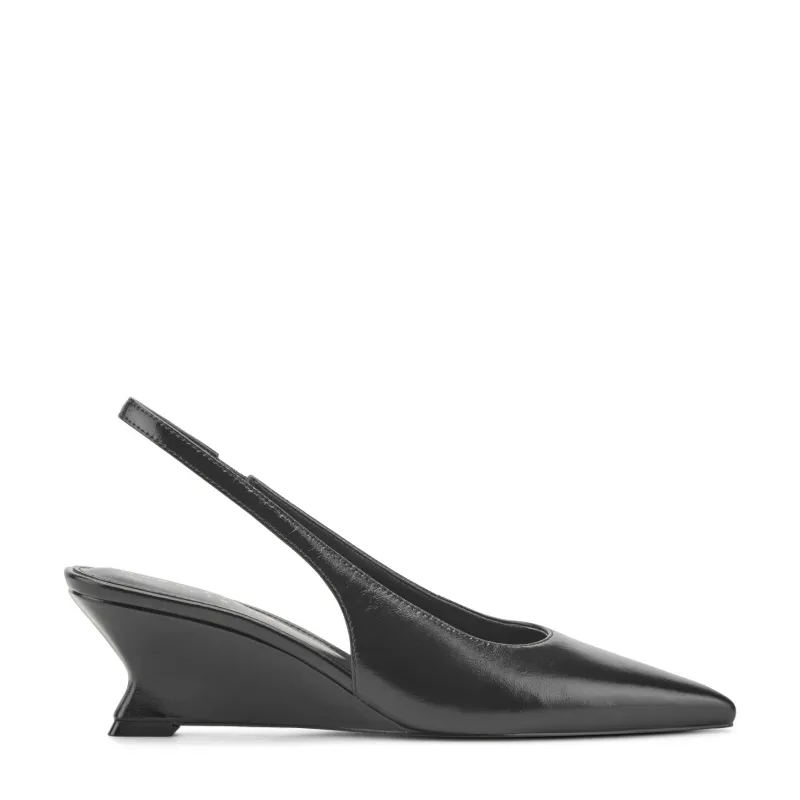 Taten Leather Wedge Slingback Pump made by Marc Fisher