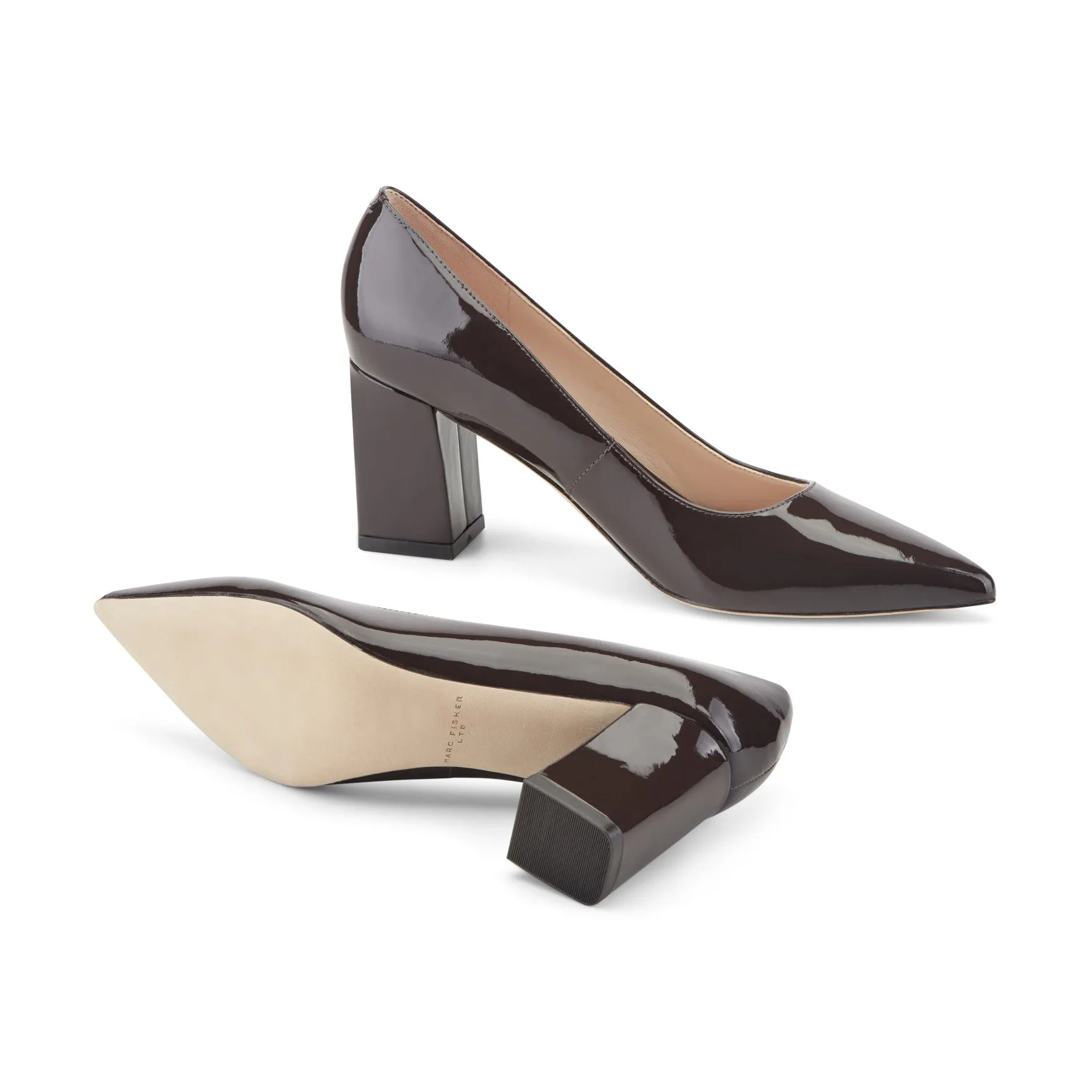Zala Block Heel Pointy Toe Pump sold by Marc Fisher product image thumbnail 4