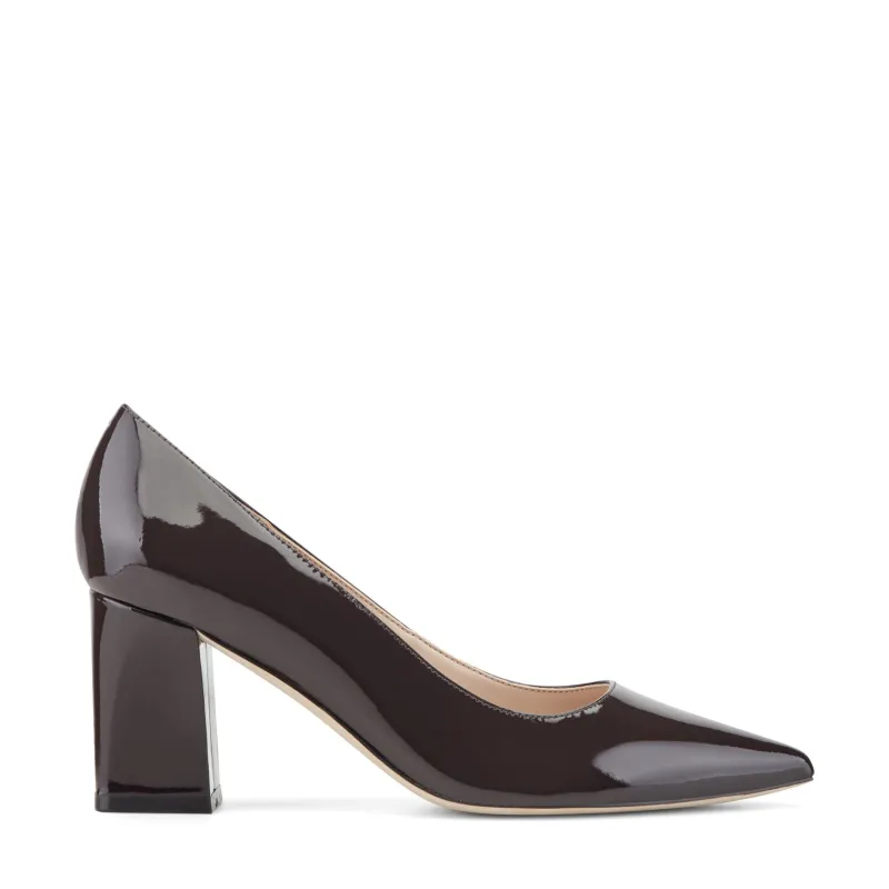 Zala Block Heel Pointy Toe Pump made by Marc Fisher