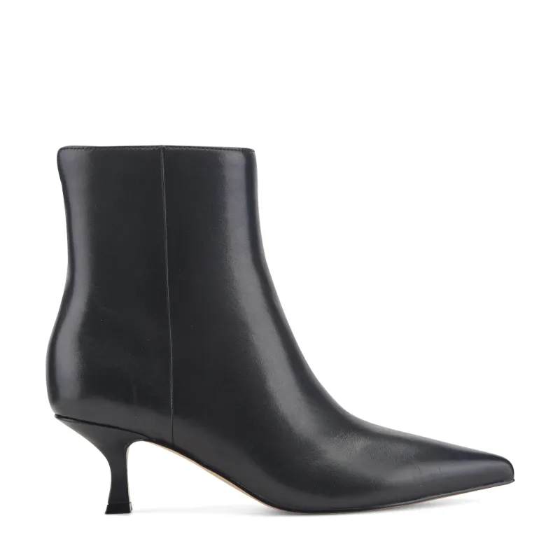 Francy Kitten Heel Leather Bootie made by Marc Fisher