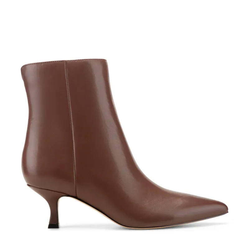 Francy Kitten Heel Leather Bootie made by Marc Fisher