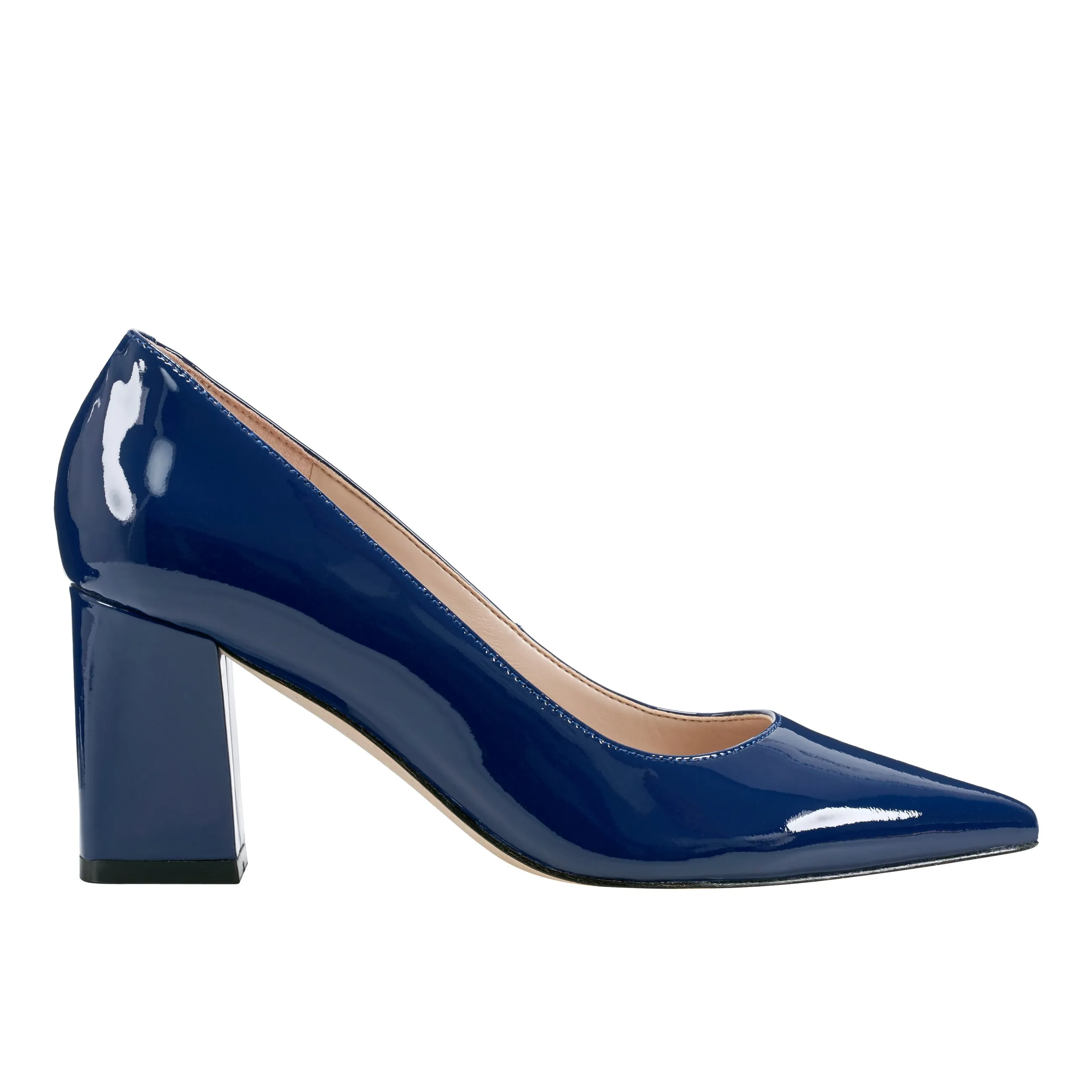 Zala Block Heel Pointy Toe Pump sold by Marc Fisher