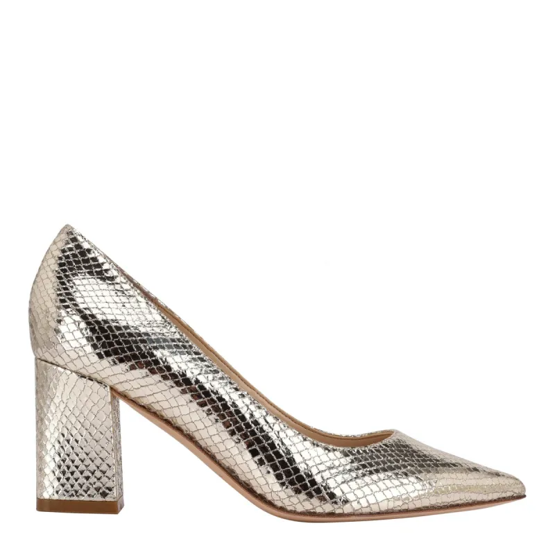 Zala Block Heel Pointy Toe Pump sold by Marc Fisher