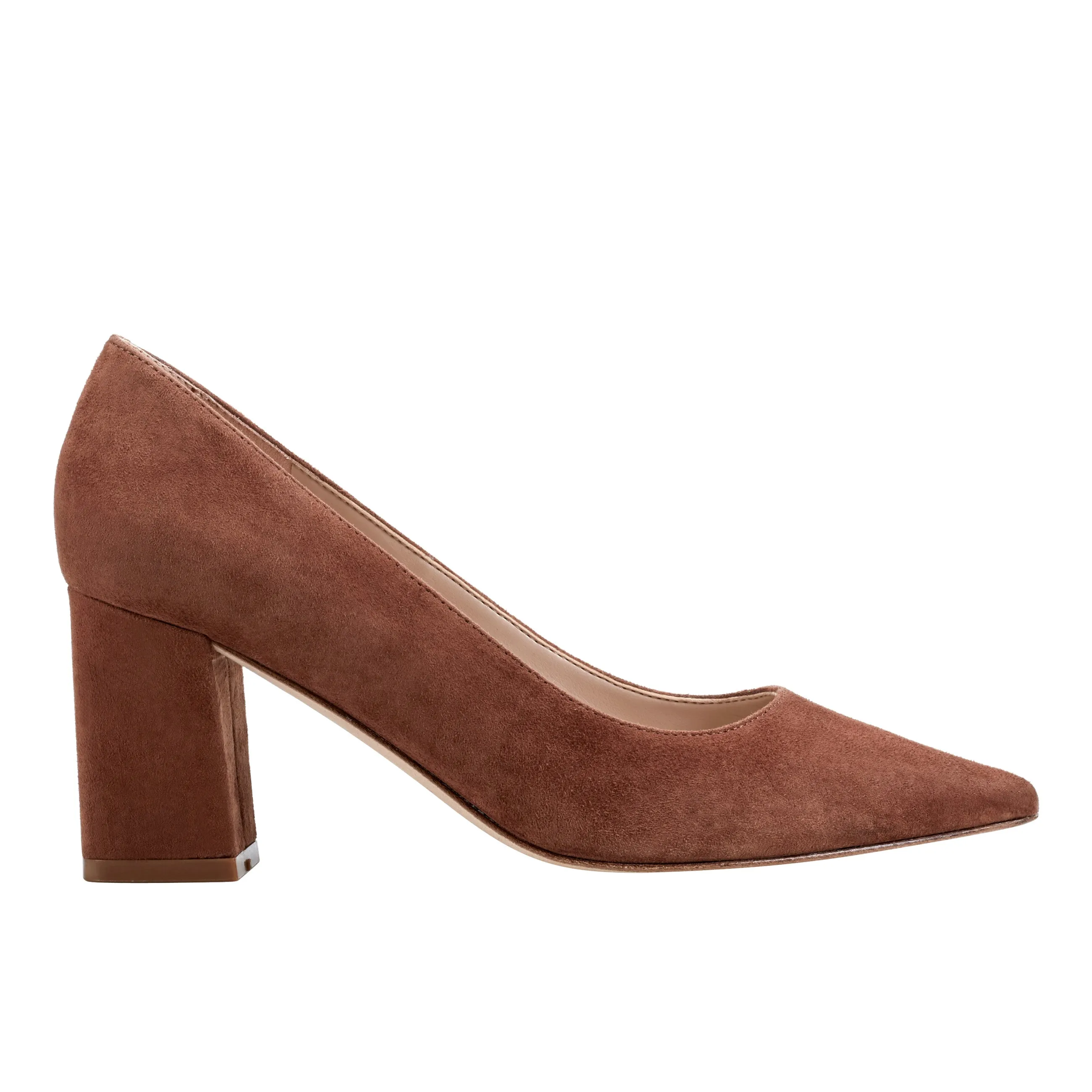 Zala Block Heel Pointy Toe Pump sold by Marc Fisher
