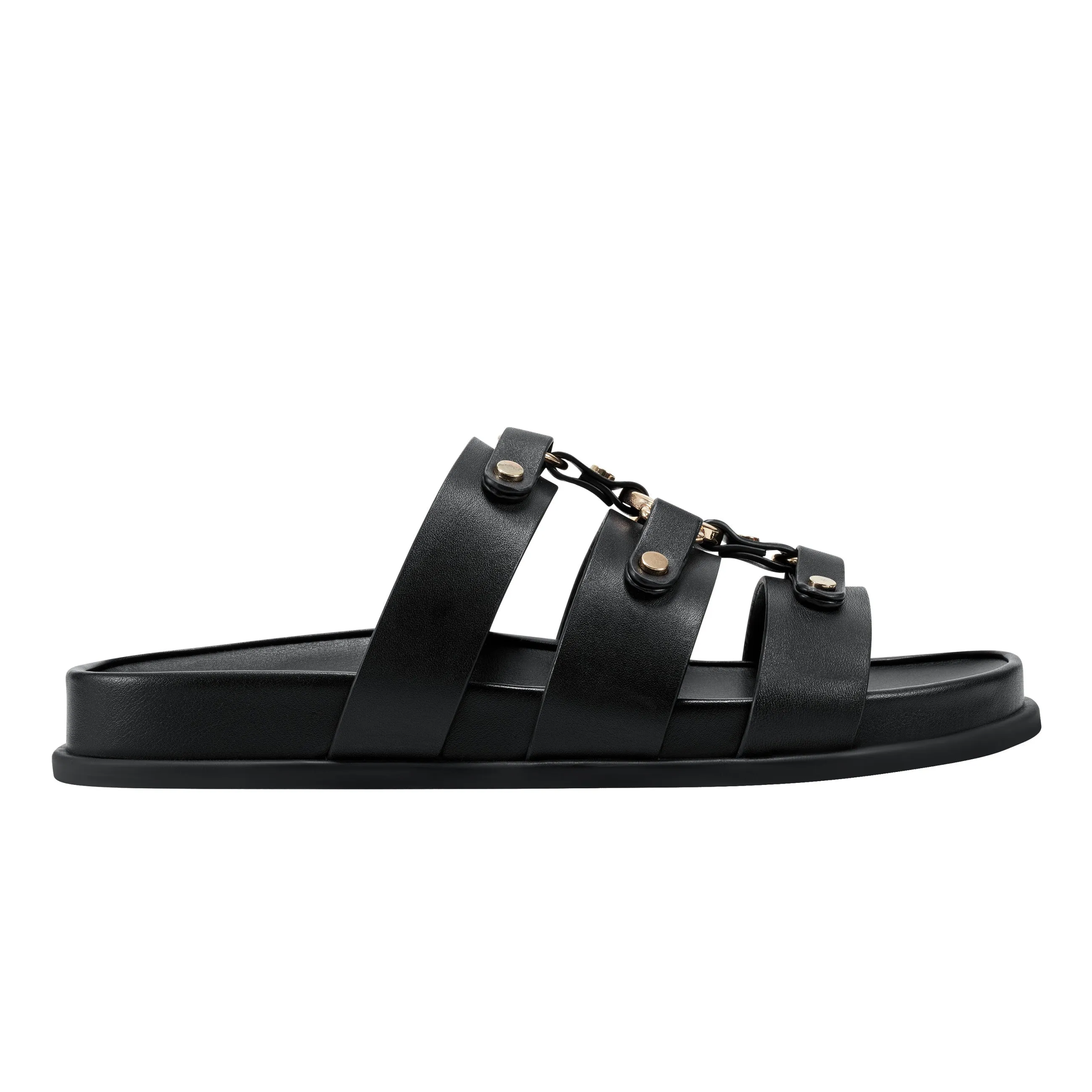 Verity Flat Leather Footbed Sandal sold by Marc Fisher