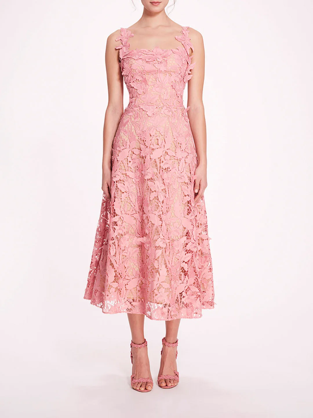 Organic Lace Midi Dress sold by Marchesa