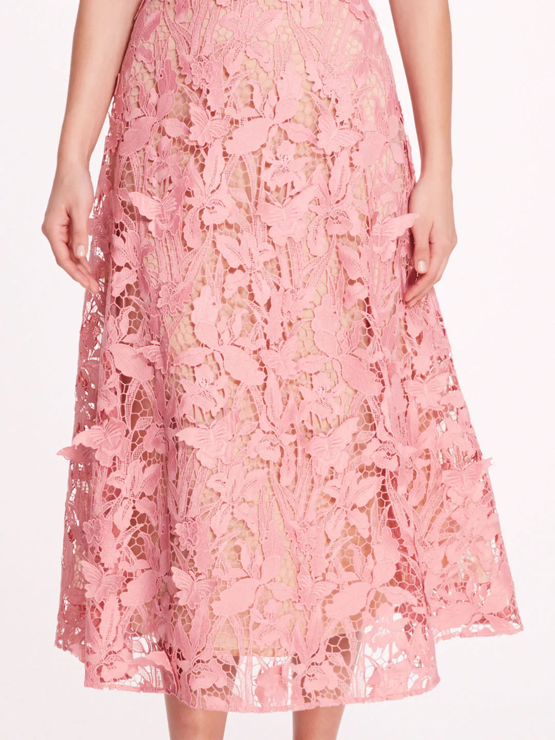 Organic Lace Midi Dress sold by Marchesa product image thumbnail 4