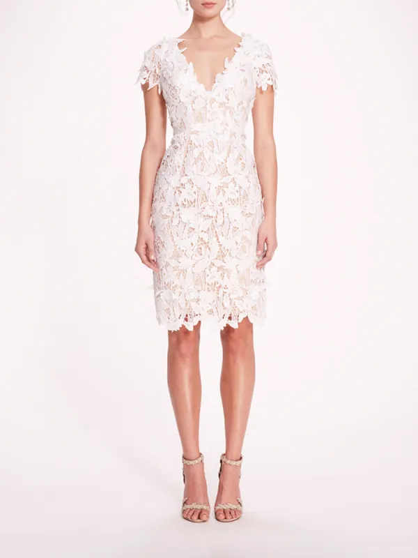 Organic Lace Mini Dress made by Marchesa