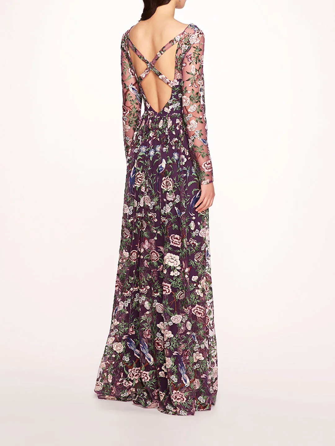Botanical Embroidered Gown sold by Marchesa product image thumbnail 2