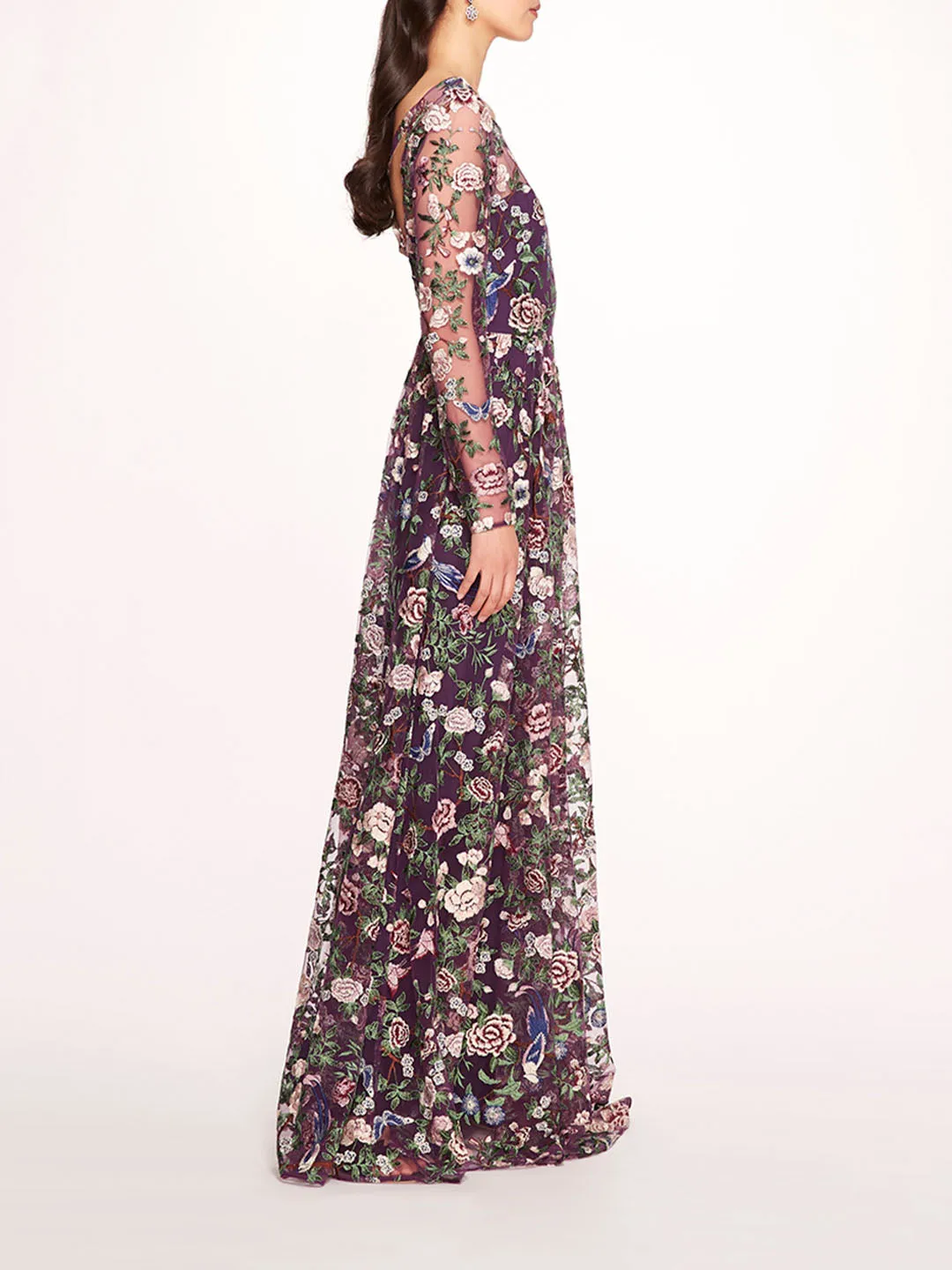 Botanical Embroidered Gown sold by Marchesa product image thumbnail 3