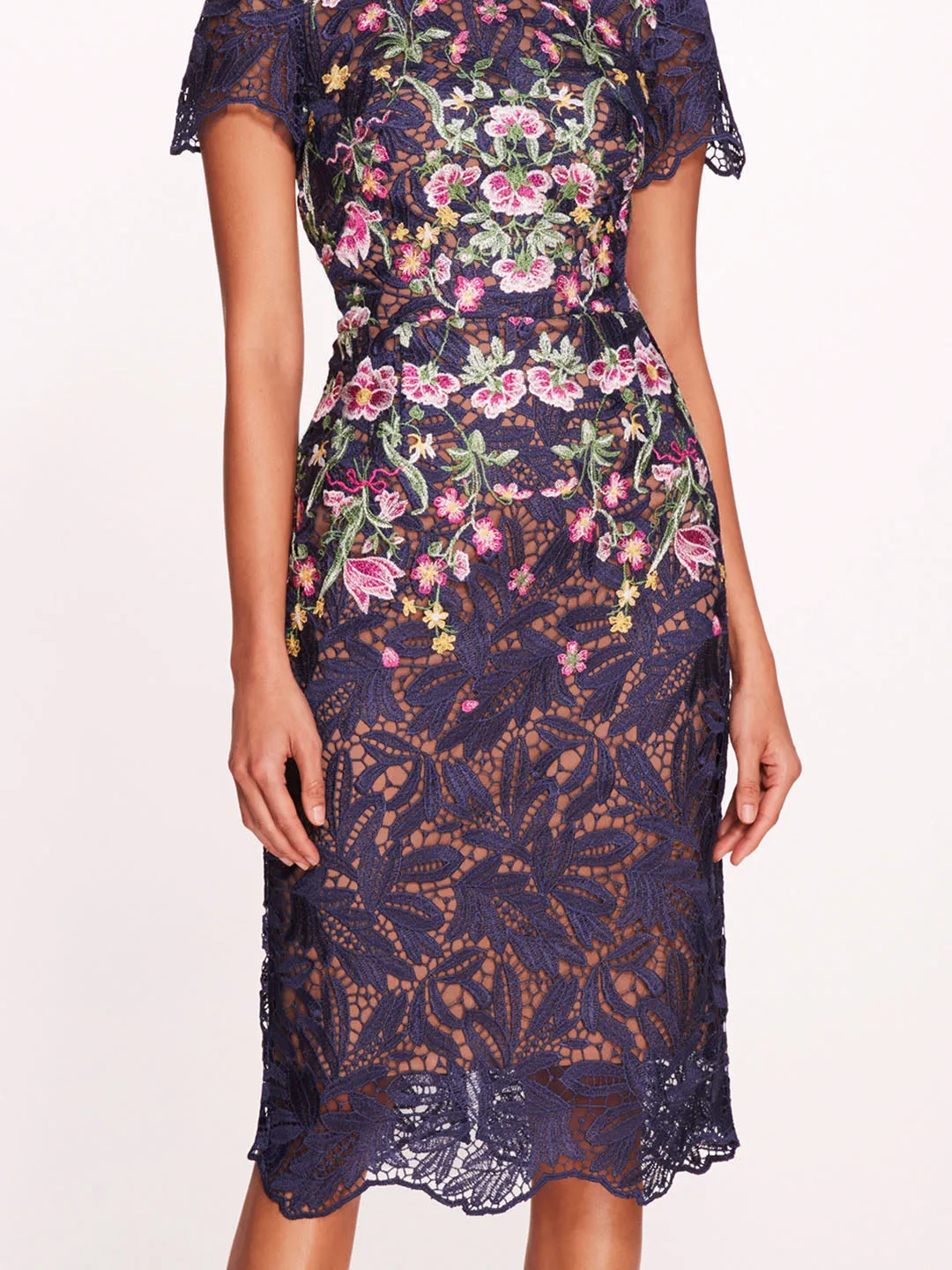 Camellia Midi Dress sold by Marchesa product image thumbnail 4