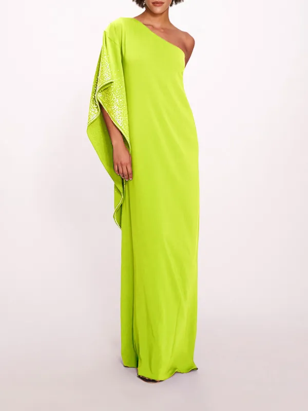 One Shoulder Kaftan sold by Marchesa