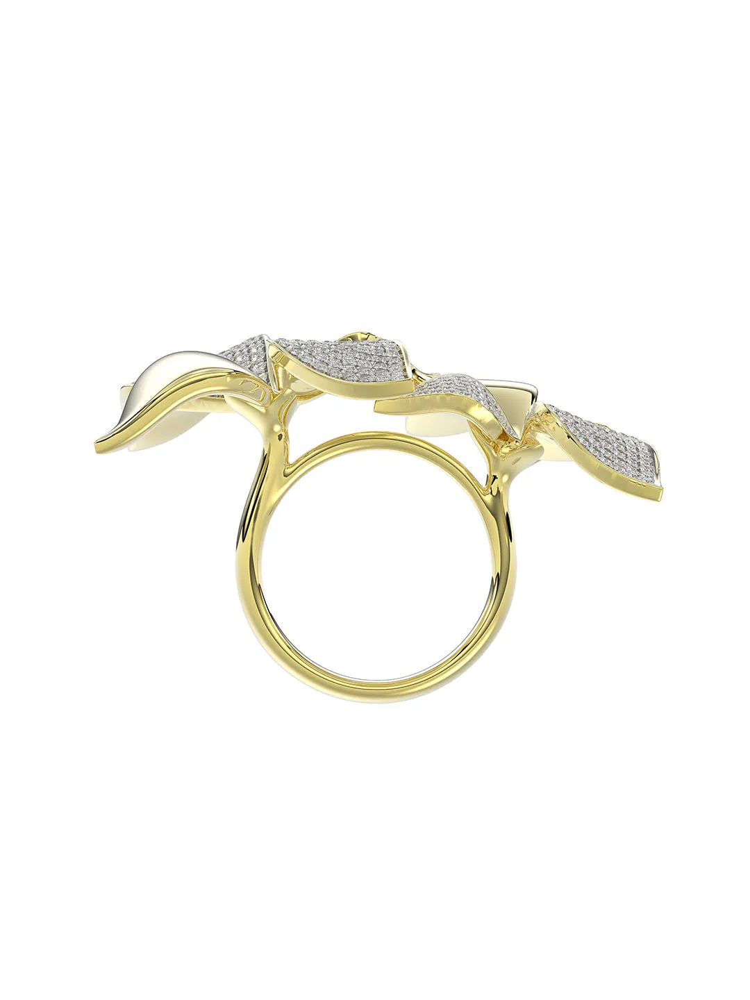 Wild Flower Yellow Gold Ring sold by Marchesa product image thumbnail 2