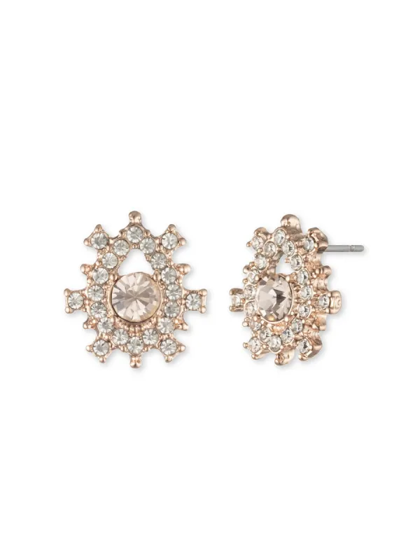 Poised Rose Button Earring sold by Marchesa