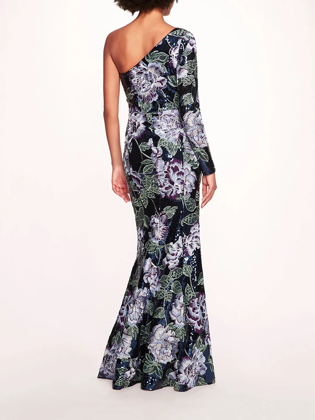 One Shoulder Sequin Gown sold by Marchesa product image thumbnail 2