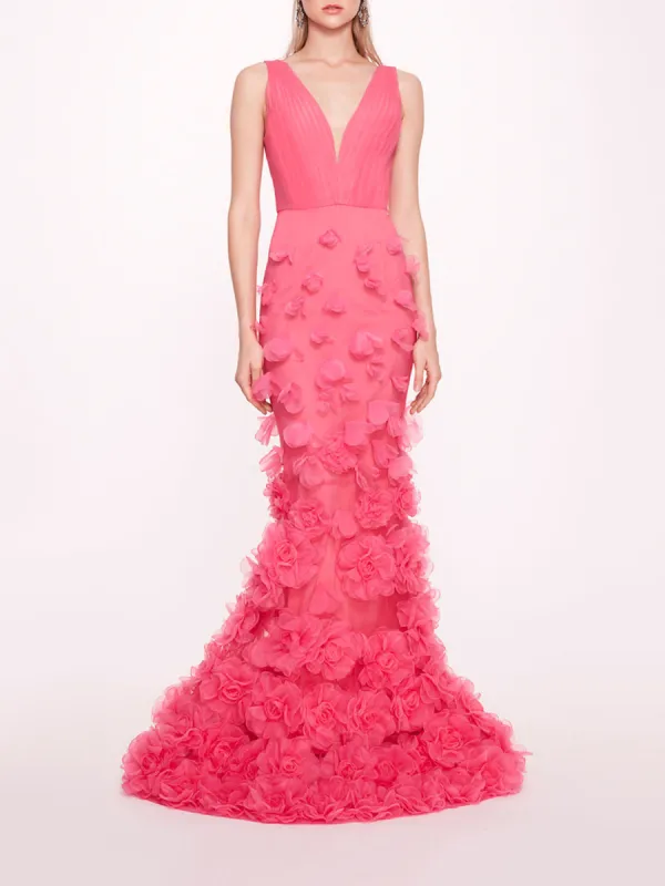 Tulle Rosette Gown sold by Marchesa