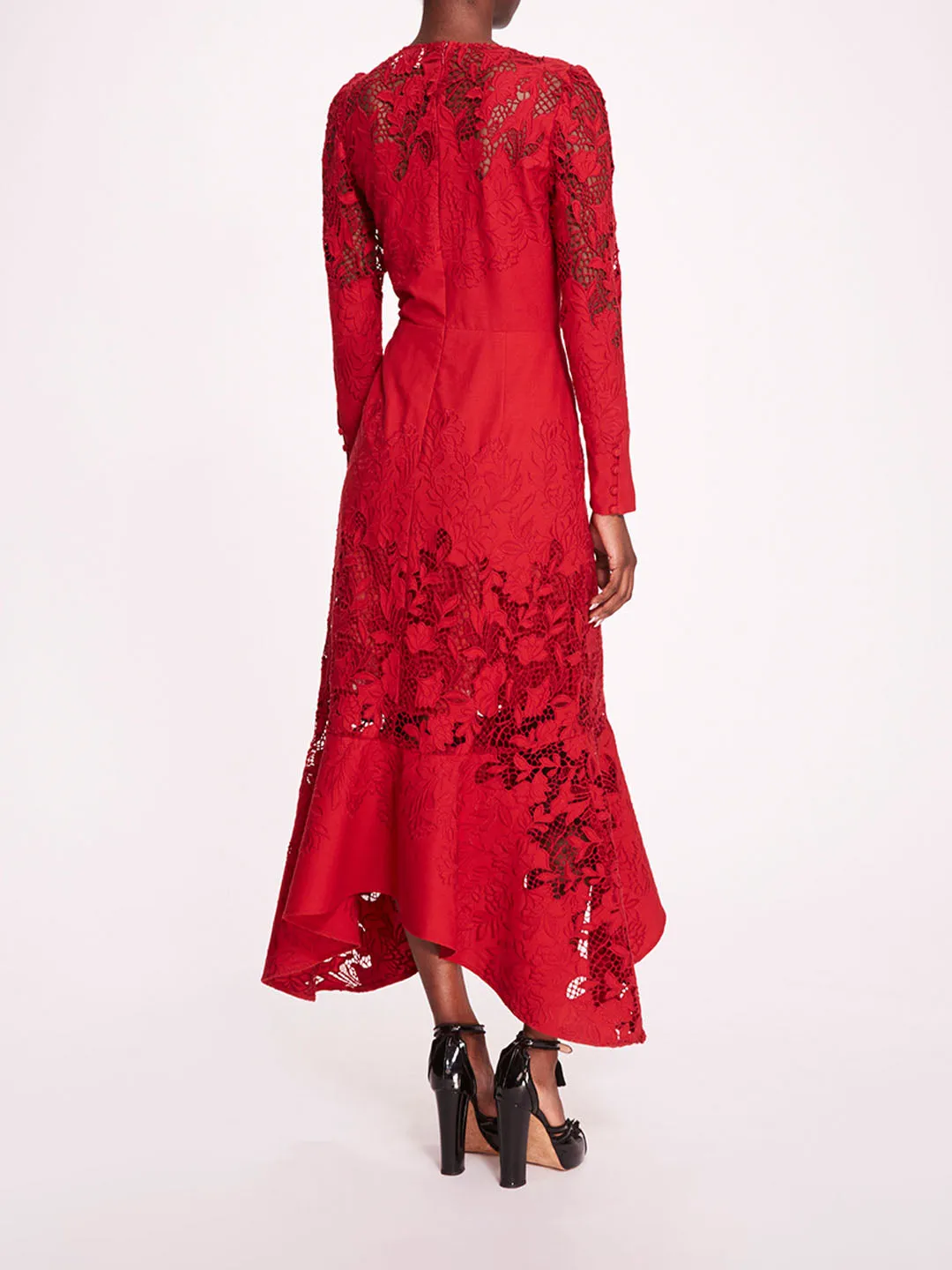 Linen Lace Maxi Dress sold by Marchesa product image thumbnail 2