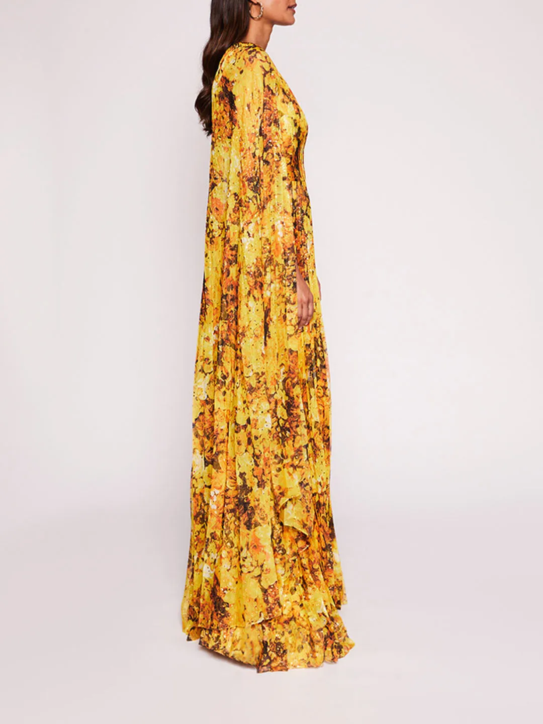Foiled Garden Gown sold by Marchesa product image thumbnail 3