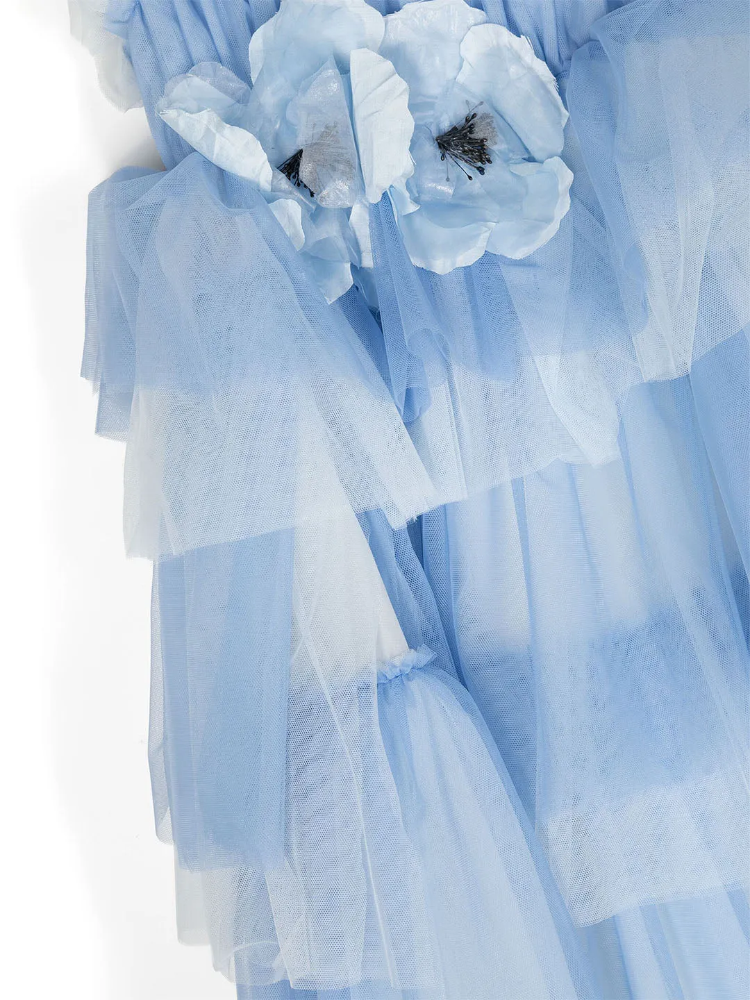 Flower-Embellished Tulle Gown sold by Marchesa product image thumbnail 3