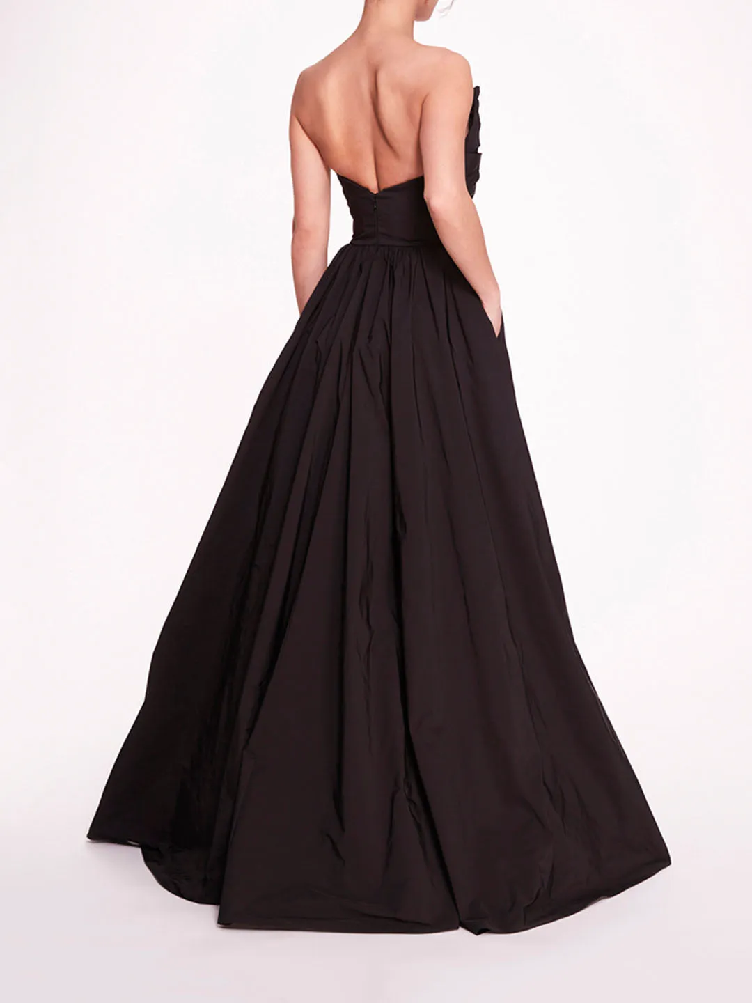 Pleated Taffeta Gown sold by Marchesa product image thumbnail 2