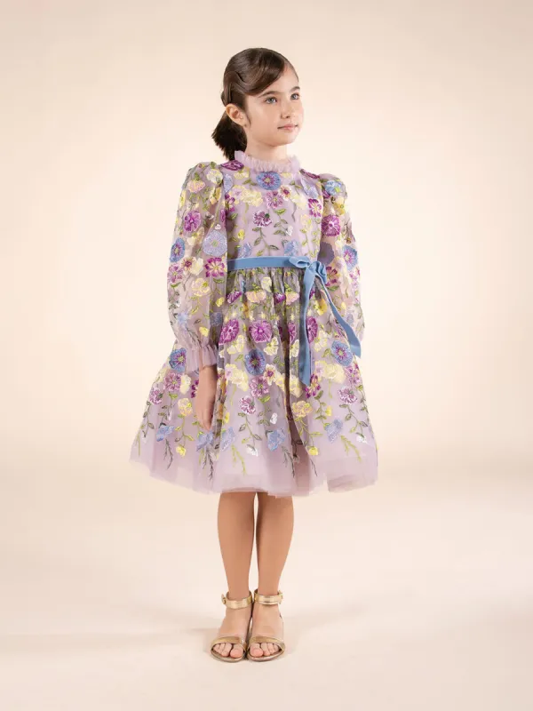 Flower Embroidered Tulle Gown sold by Marchesa