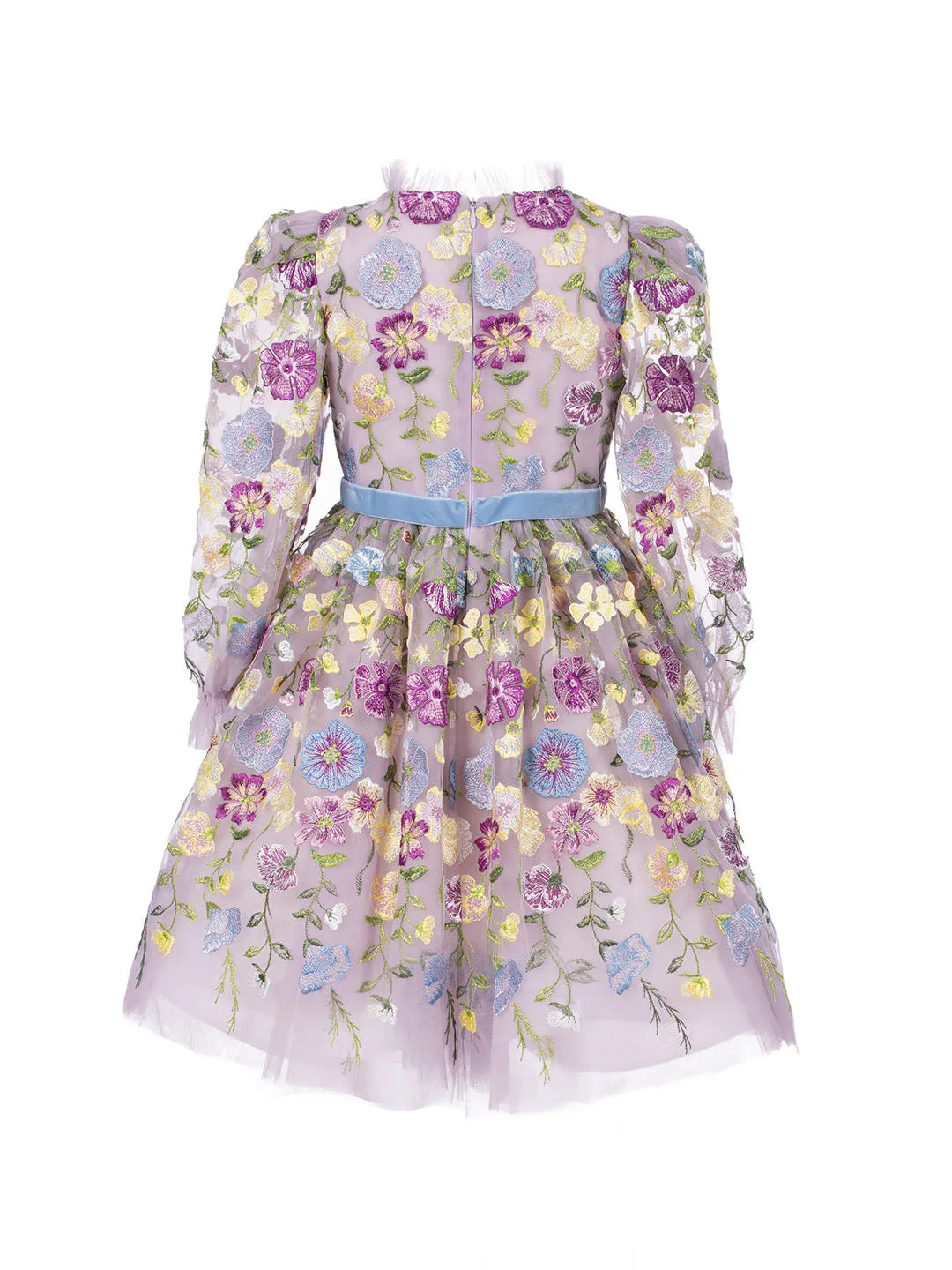 Flower Embroidered Tulle Gown sold by Marchesa product image thumbnail 4