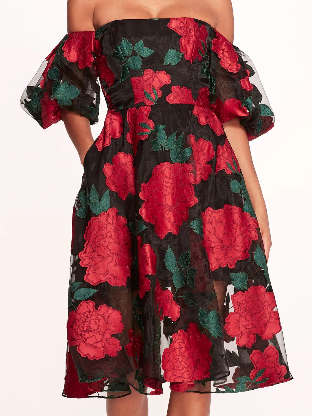 Claude Midi Dress sold by Marchesa product image thumbnail 4