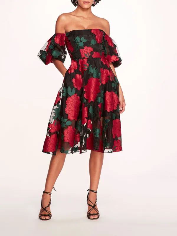 Claude Midi Dress sold by Marchesa