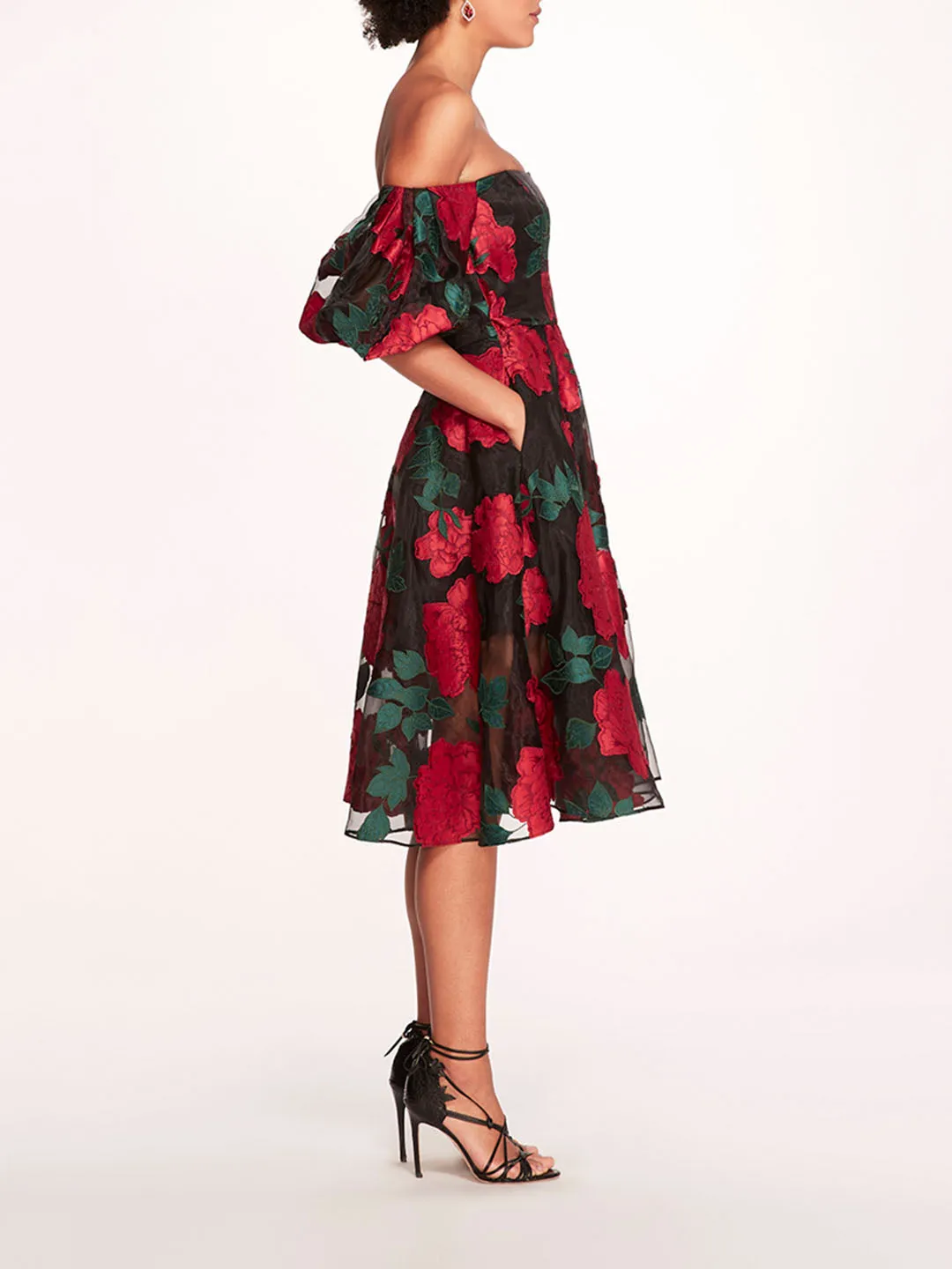 Claude Midi Dress sold by Marchesa product image thumbnail 3