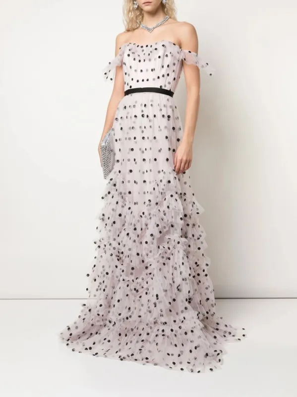 Sequin Dot Texture Gown sold by Marchesa