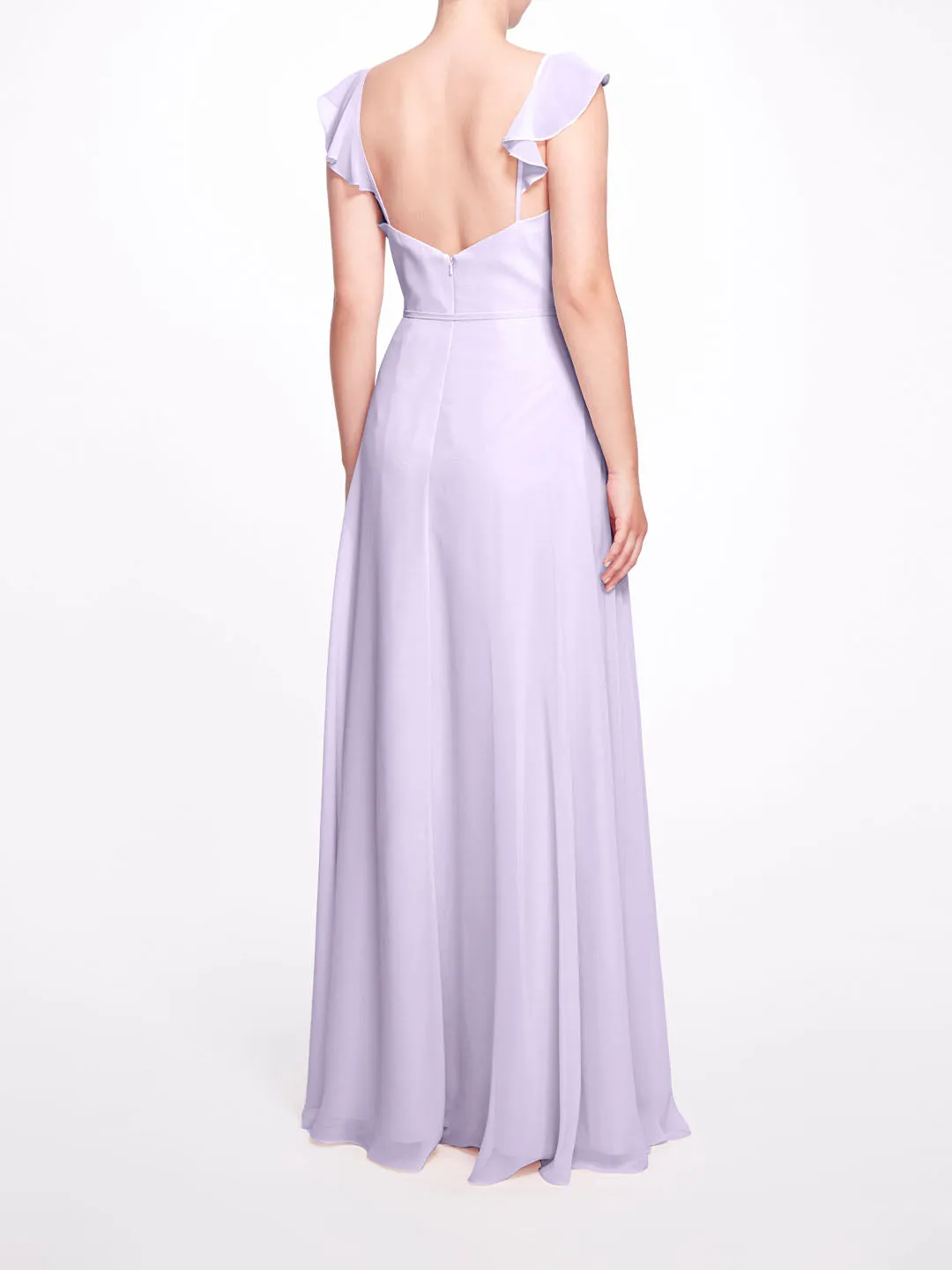 Naples Ruffle Strap Gown sold by Marchesa product image thumbnail 2