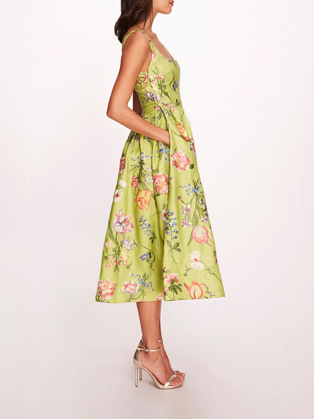 Alex Midi Dress sold by Marchesa product image thumbnail 3