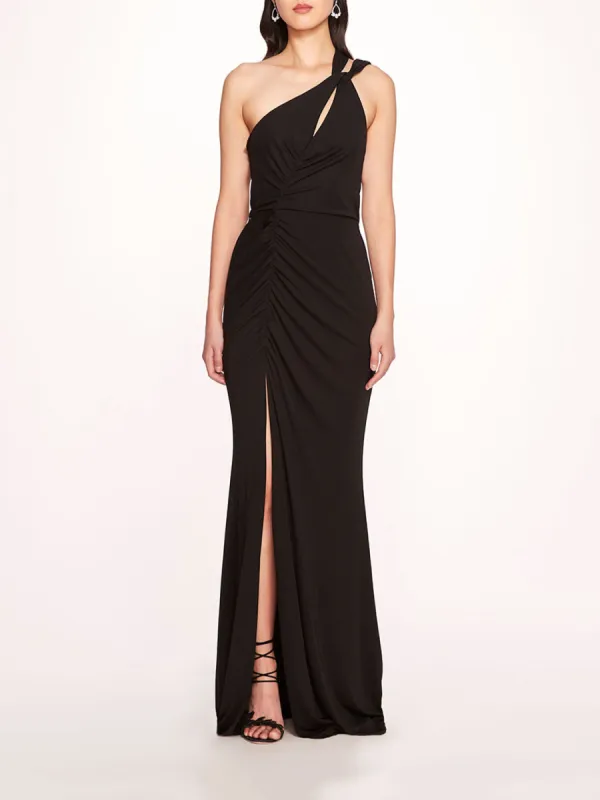 Asymmetrical Matte Gown sold by Marchesa