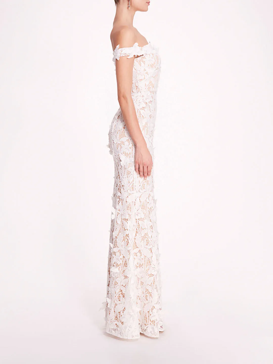 Organic Lace Gown sold by Marchesa product image thumbnail 3