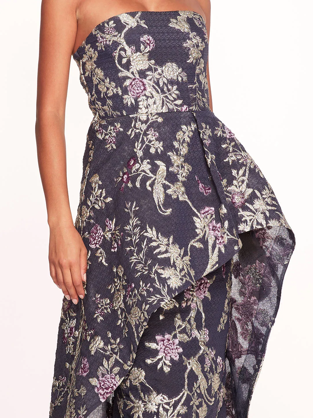 Strapless Gilded Gown sold by Marchesa product image thumbnail 4