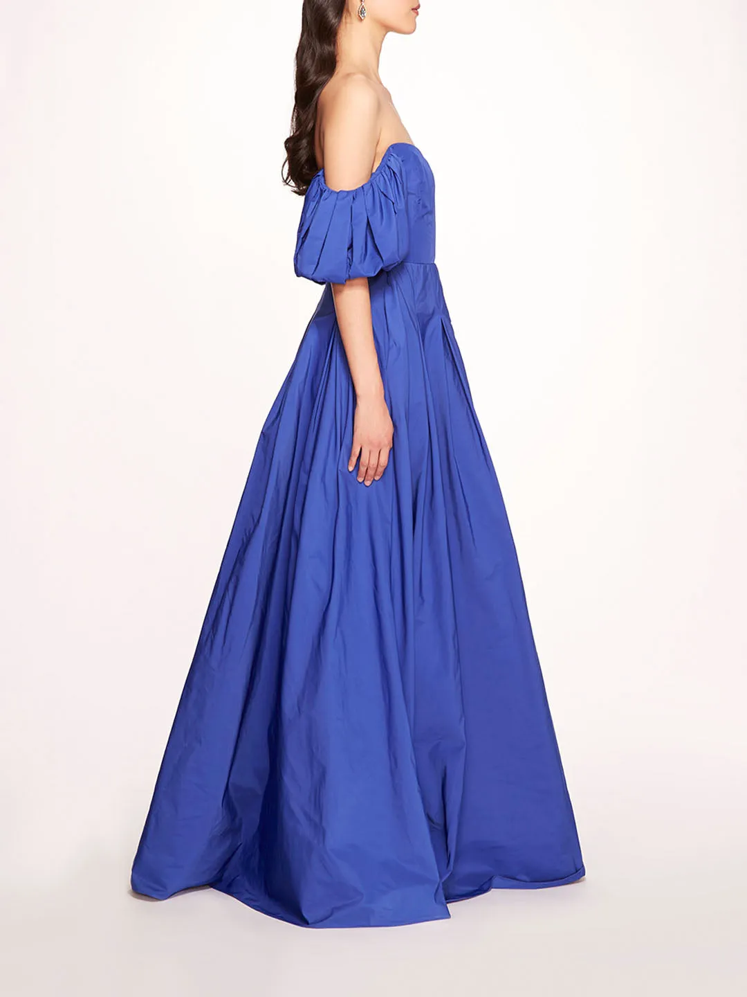 Taffeta Balloon Sleeve Gown sold by Marchesa product image thumbnail 3