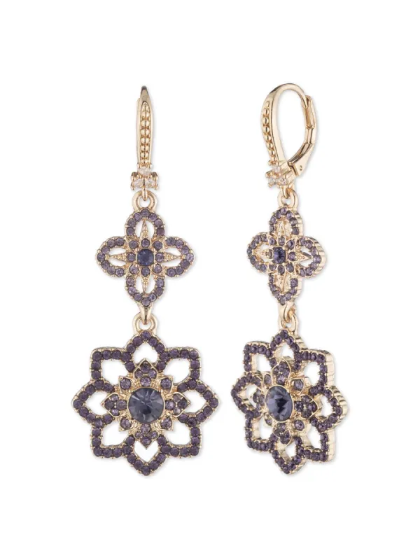 Tanzanite Lace Double Drop Earring sold by Marchesa