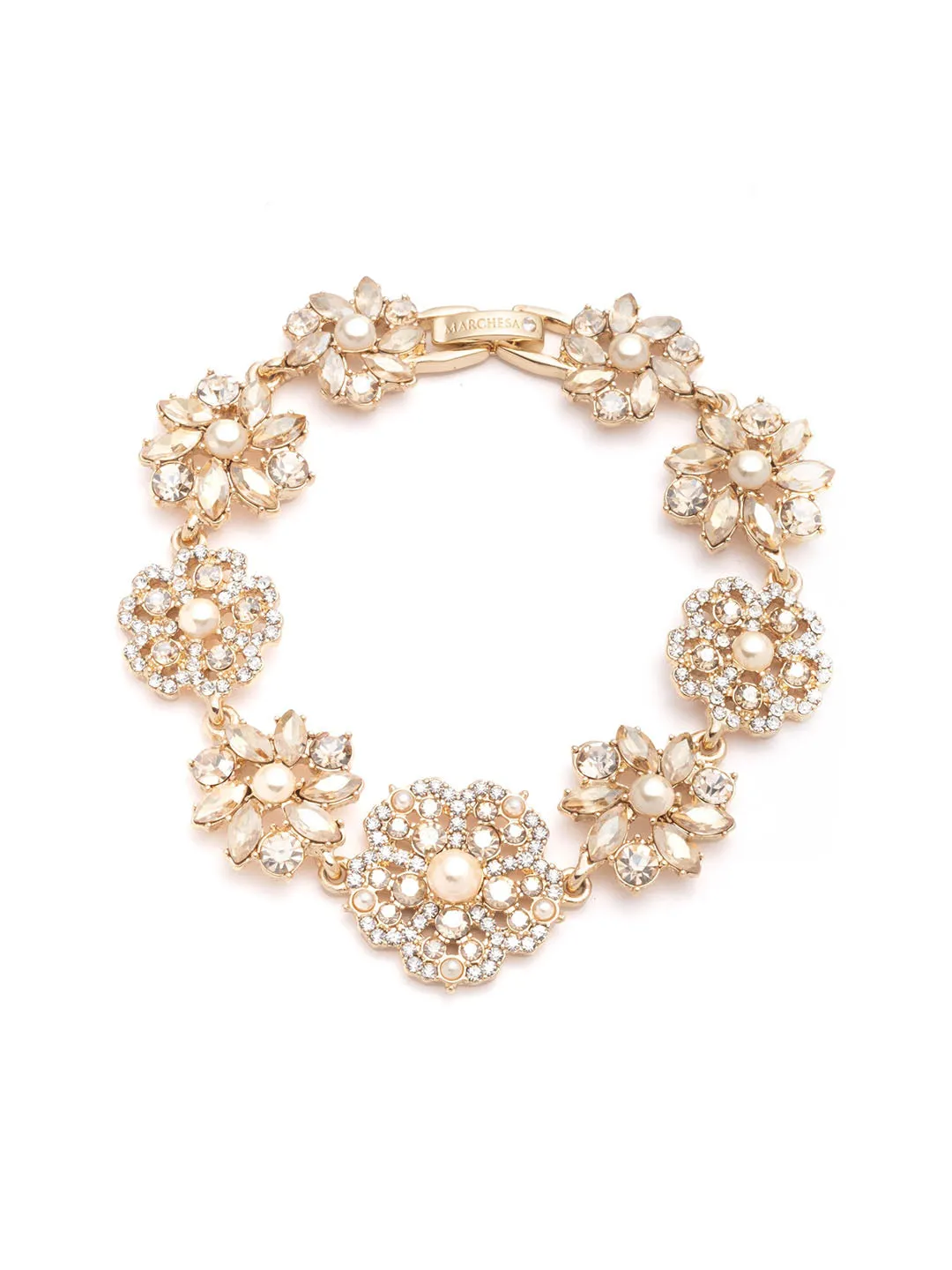 Gold Fresh Floral Bracelet sold by Marchesa