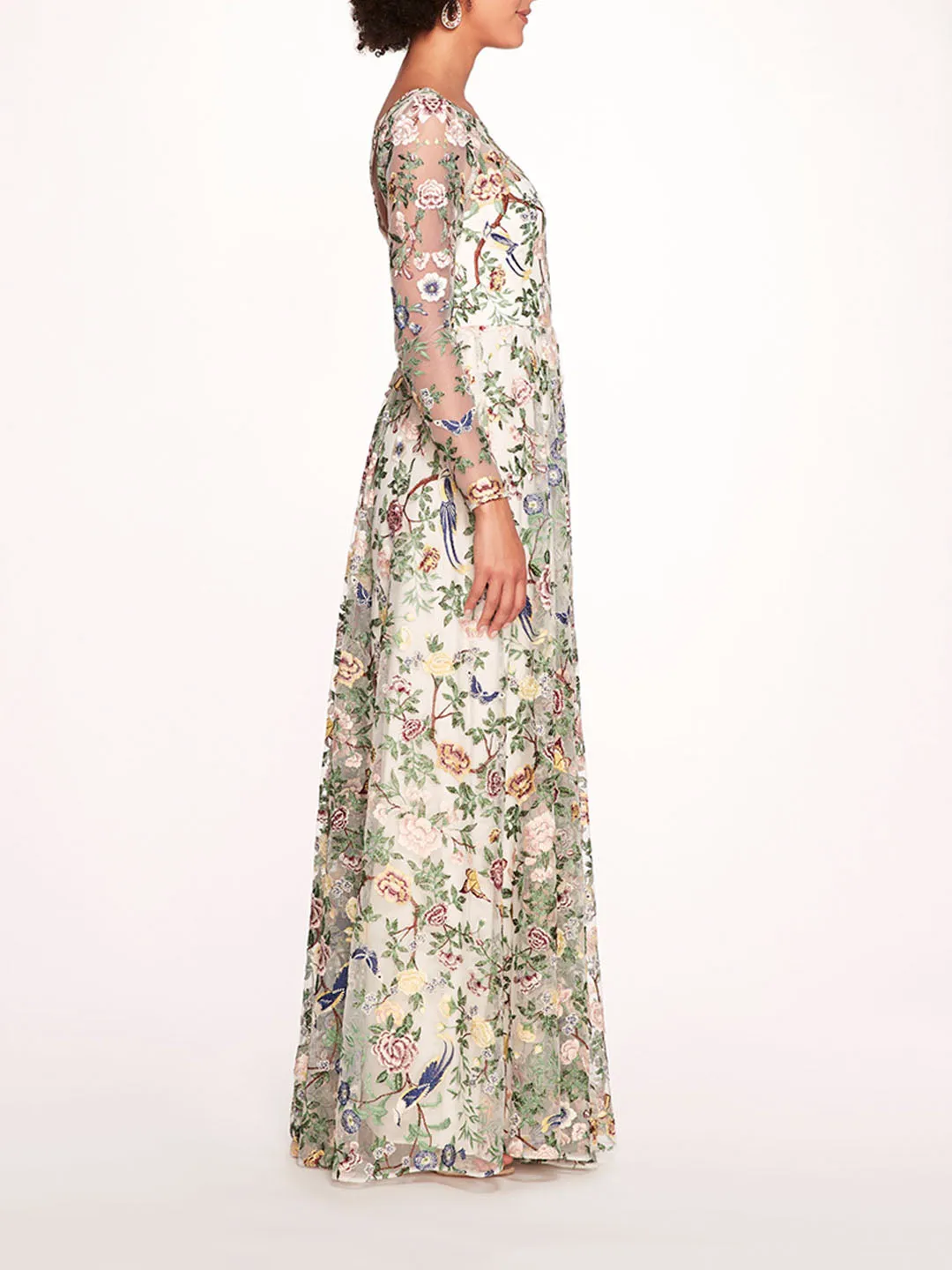 Botanical Embroidered Gown sold by Marchesa product image thumbnail 3