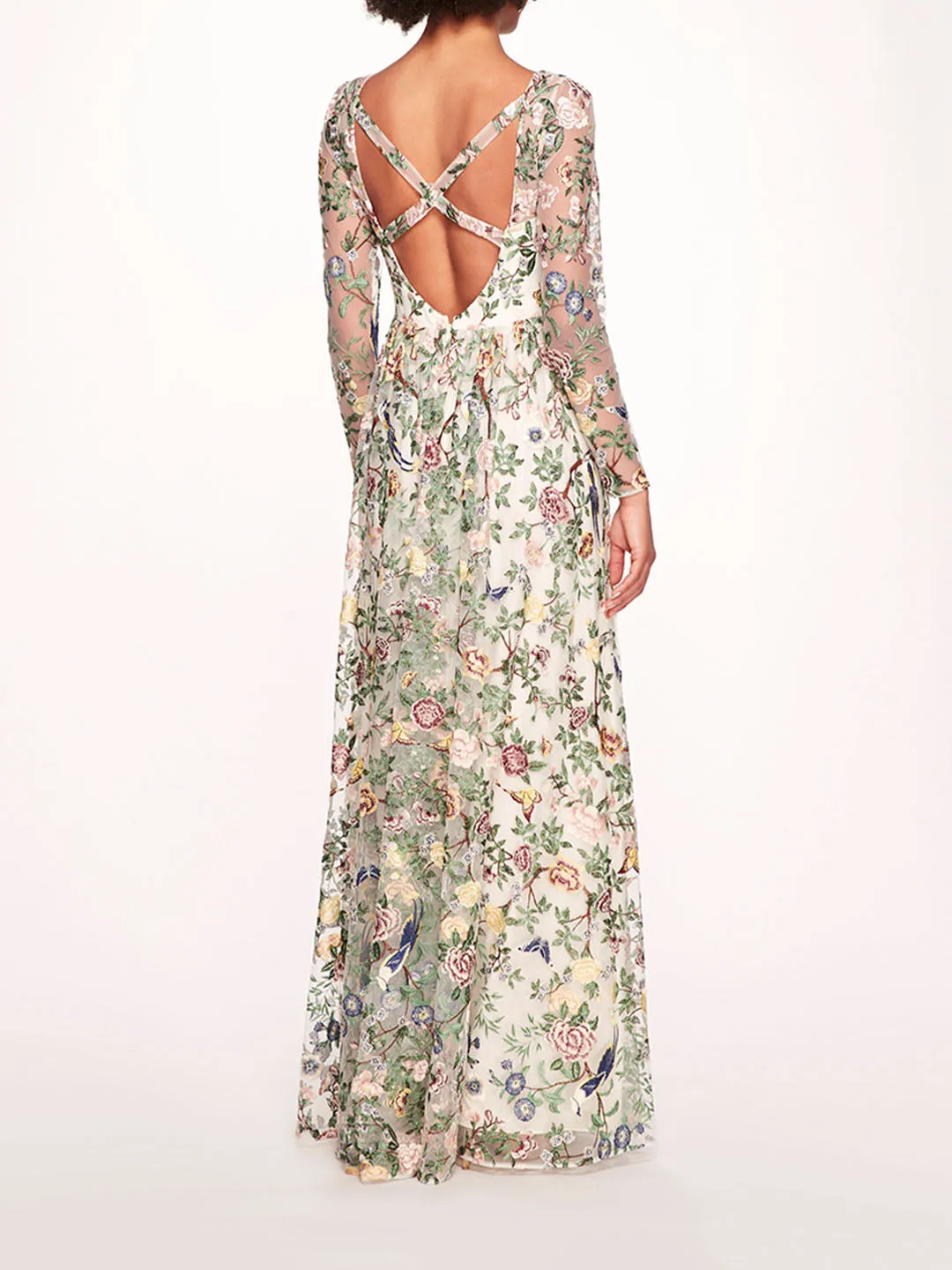 Botanical Embroidered Gown sold by Marchesa product image thumbnail 2