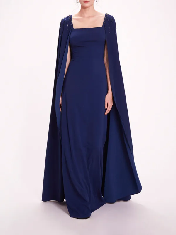 Embellished Cape Gown sold by Marchesa