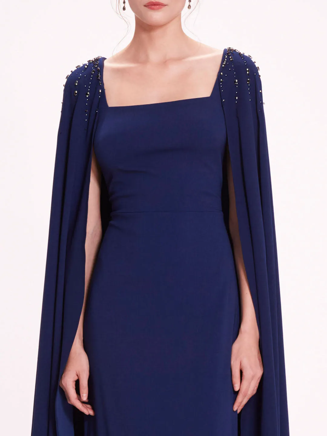 Embellished Cape Gown sold by Marchesa product image thumbnail 4