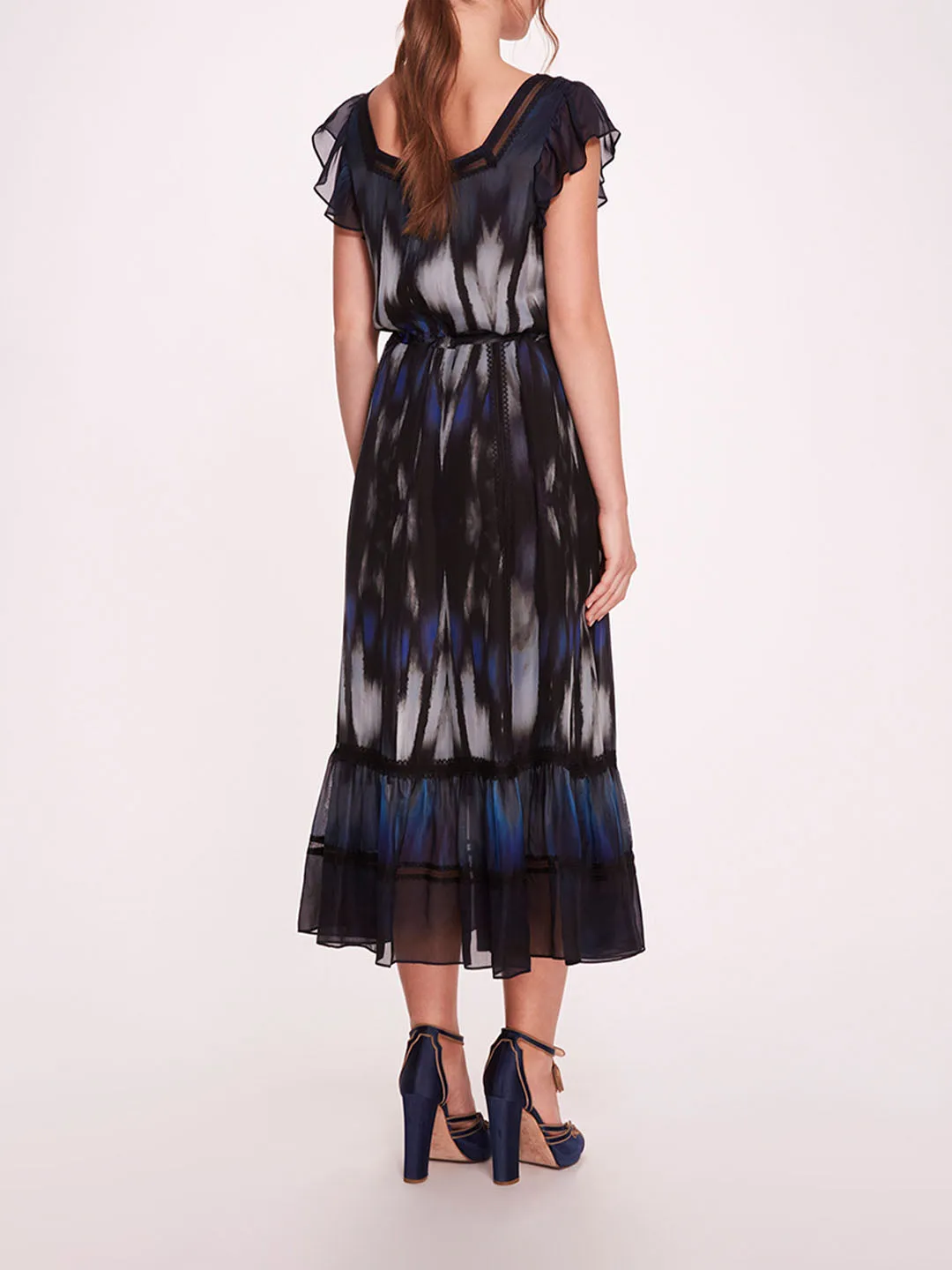Abstract Viscose Midi Dress sold by Marchesa product image thumbnail 2