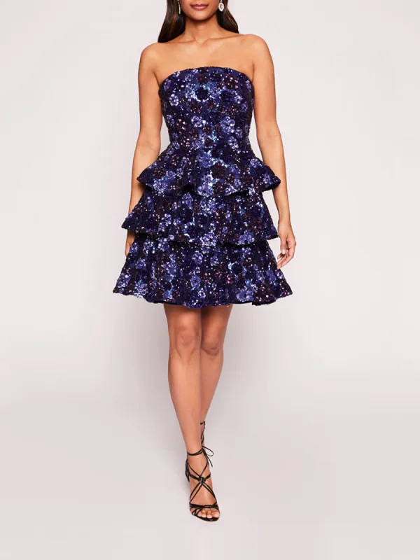 Sequin Bouquets Mini Dress sold by Marchesa